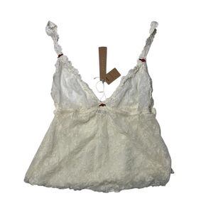 Skims Stretch Triangle Cami - Ecru, M (doesn’t include shorts) - Sold Out